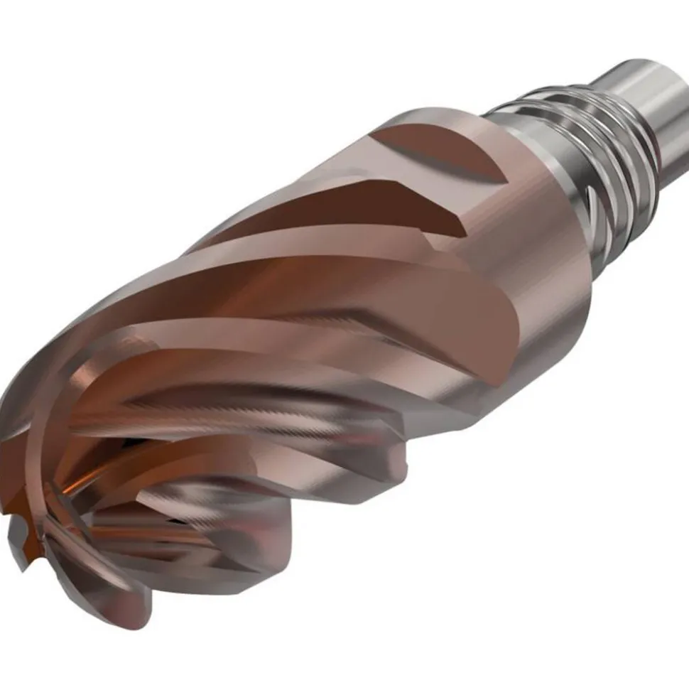 Ball End Mill Heads; Mill Dia (Inch): 3/8; Mill Dia (Decimal Inch): 0.3750; Number of Flutes: 6; Length of Cut (Inch): 3/8; Connection Type: E10; Overall Length (Decimal Inch): 1.2680; Material: Solid Carbide; Finish/Coating: HXT; Cutting Direction: Right Hand; Flute Direction: Right Hand