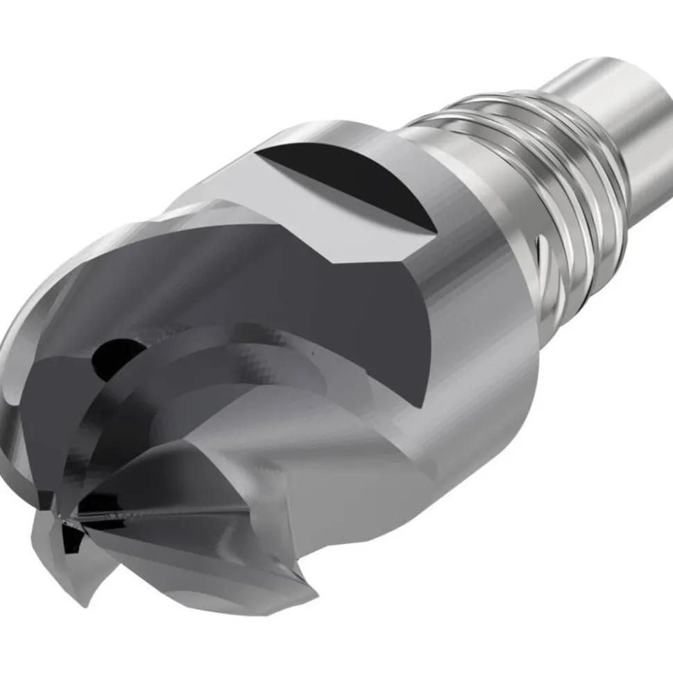 Ball End Mill Heads; Mill Dia (mm): 10.00; Mill Dia (Decimal Inch): 0.3937; Number of Flutes: 4; Length of Cut (mm): 10.0000; Connection Type: E10; Overall Length (mm): 23.5000; Material: Solid Carbide; Finish/Coating: SIRON-A; Cutting Direction: Right Hand; Flute Direction: Right Hand