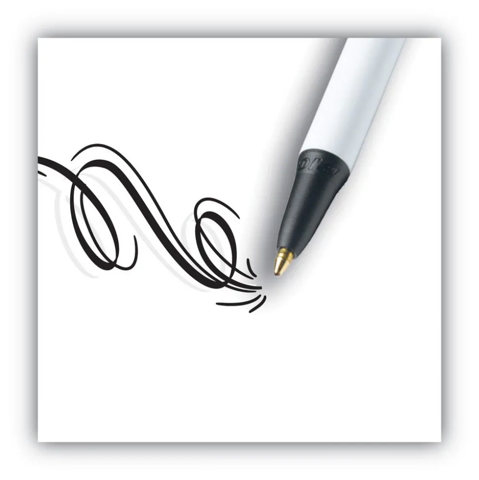 Ball Point Pen: 1 mm Tip, Black Ink
