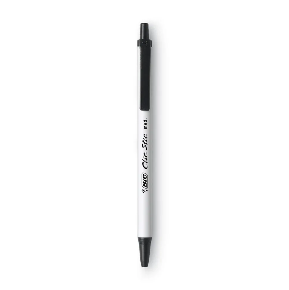 Ball Point Pen: 1 mm Tip, Black Ink