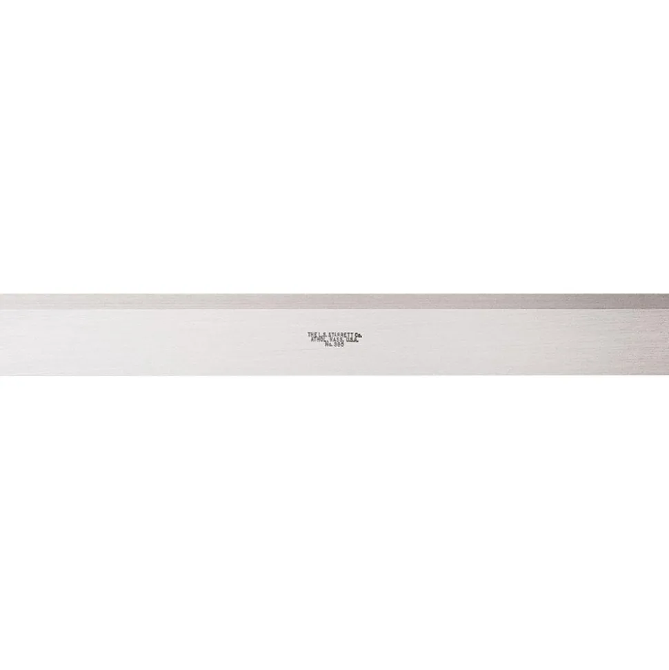 Beveled Straight Edge: 12" Long, 1-13/32" Wide, 11/64" Thick
