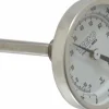 Bimetal Dial Thermometer: 0 to 200 ° F, 2-1/2" Stem Length