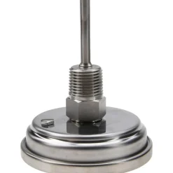 Bimetal Dial Thermometer: 0 to 140 ° F, 2-1/2" Stem Length