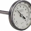 Bimetal Dial Thermometer: 25 to 125 ° F, 6" Stem Length