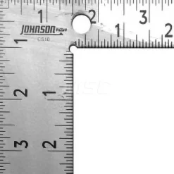 12" Blade Length x 8" Base Length, Powder Coated Finish, Steel Carpenters' Square