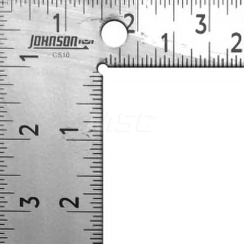 12" Blade Length x 8" Base Length, Powder Coated Finish, Steel Carpenters' Square