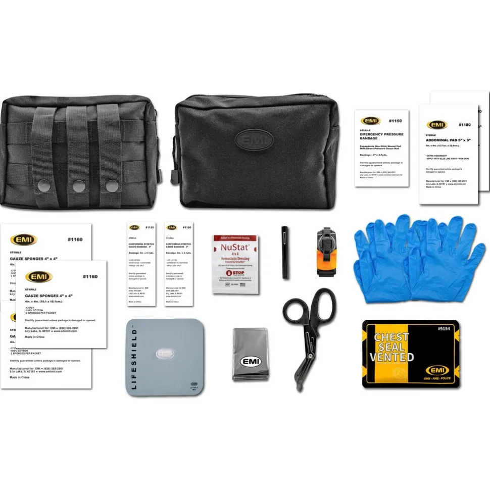 Bleeding Control & Tactical Gunshot Kit: 23 Components