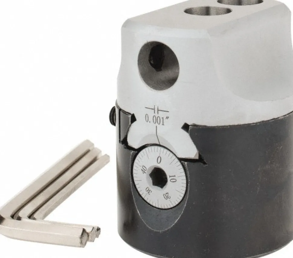 Boring Head: 2" Body Dia, 1/2" Hole Dia, Manual