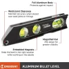 Box Beam, I-Beam & Torpedo Levels: Level Type: Billet; Vial Style: Barrel; Length (Inch): 9; Magnetic: Yes