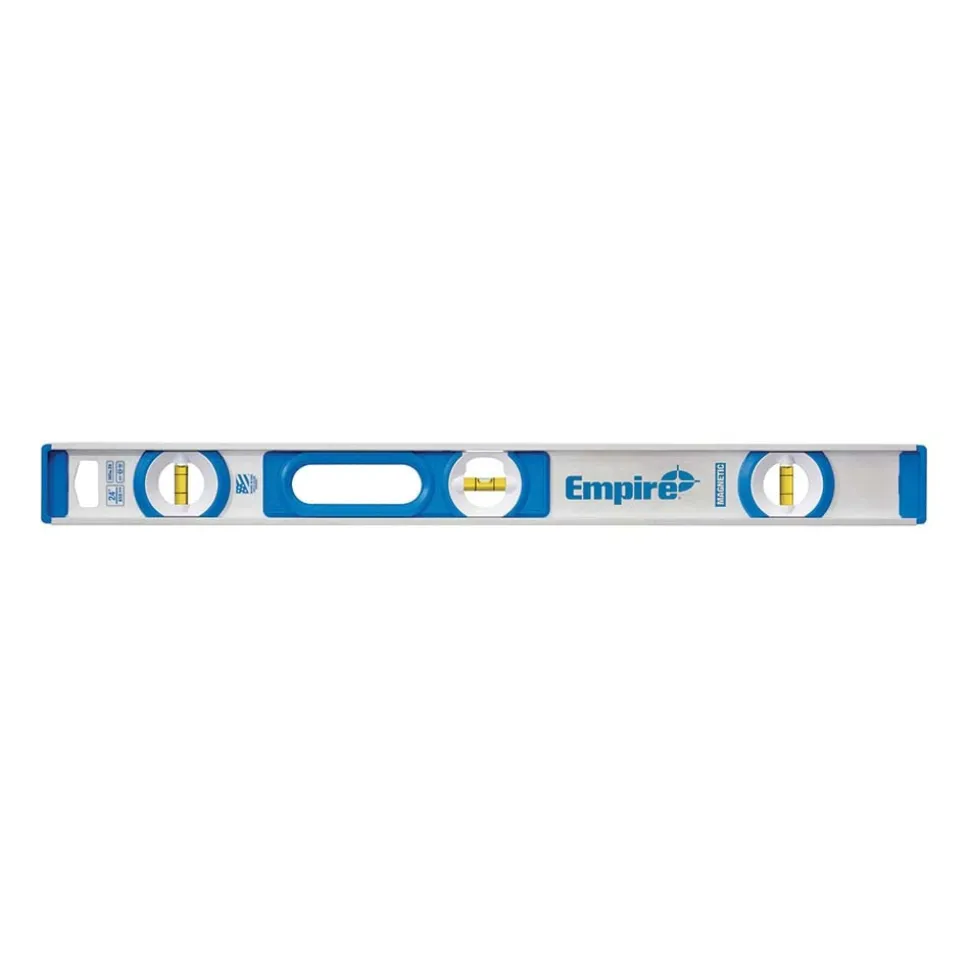 Box Beam, I-Beam & Torpedo Levels: Level Type: I-Beam; Vial Style: Bubble; Length (Inch): 24; Magnetic: Yes