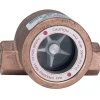 Bronze Body Sight Flow Indicator: 1/4" NPT, 125 psi, Use with Gas & Liquid