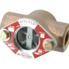 Bronze Body Visi-Flo Sight Flow Indicator: 3/8" NPTF, 200 psi, Use with Liquid