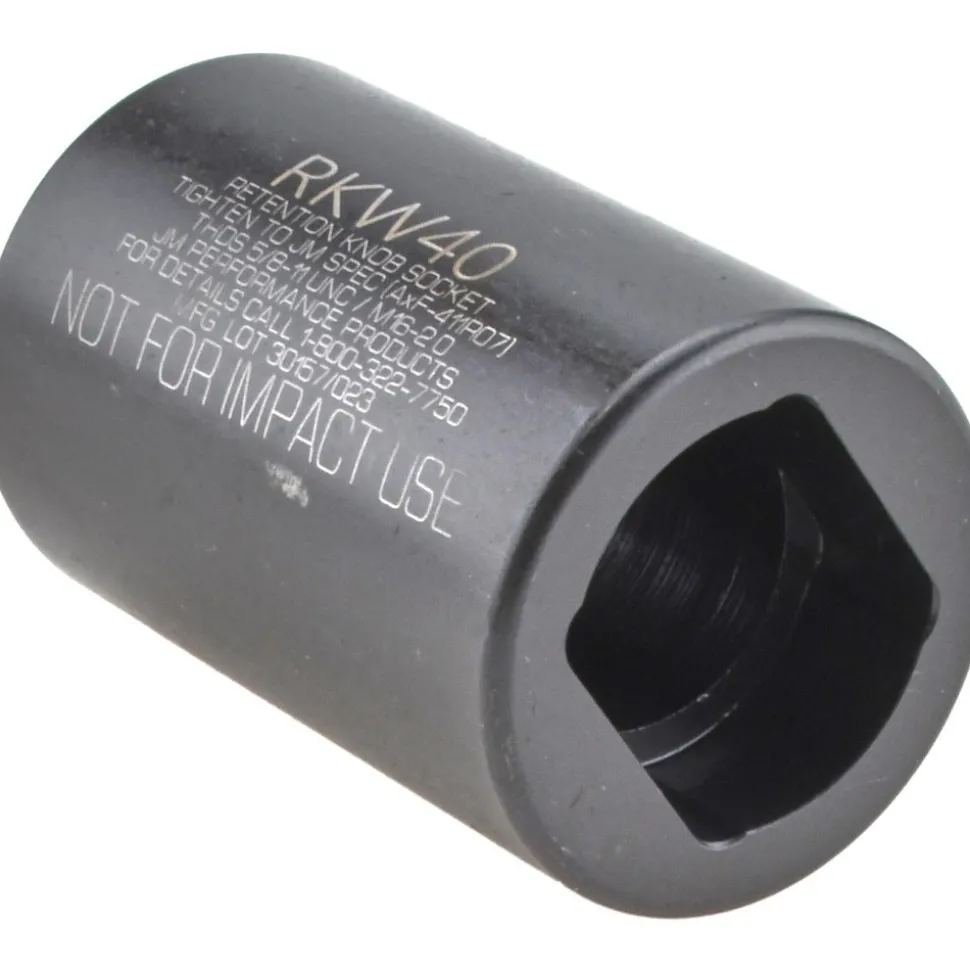 BT40 Retention Knob Socket: 0.76" Max Wrench, RKW40, 0.5" Drive