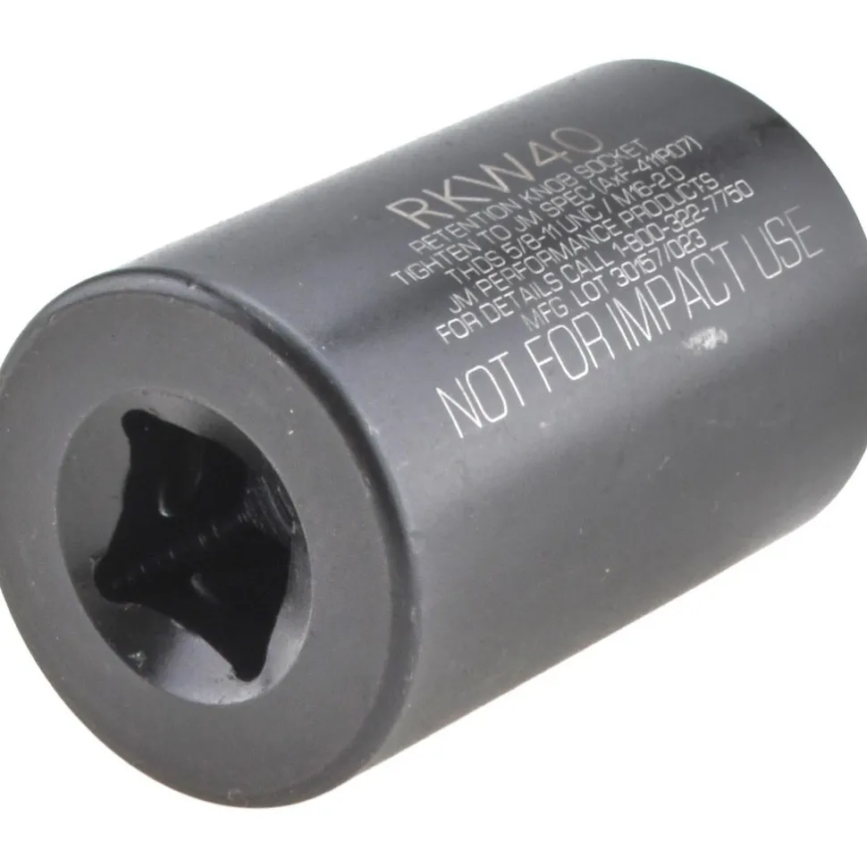 BT40 Retention Knob Socket: 0.76" Max Wrench, RKW40, 0.5" Drive