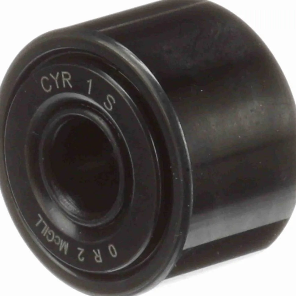 Cam Yoke Roller: Crowned, 0.3125" Bore Dia, 1" Roller Dia, 0.625" Roller Width, Needle Roller Bearing