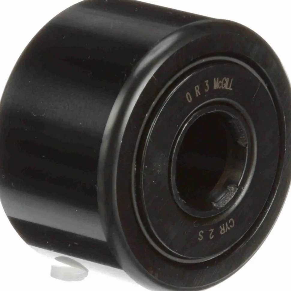 Cam Yoke Roller: Crowned, 0.625" Bore Dia, 2" Roller Dia, 1.25" Roller Width, Needle Roller Bearing