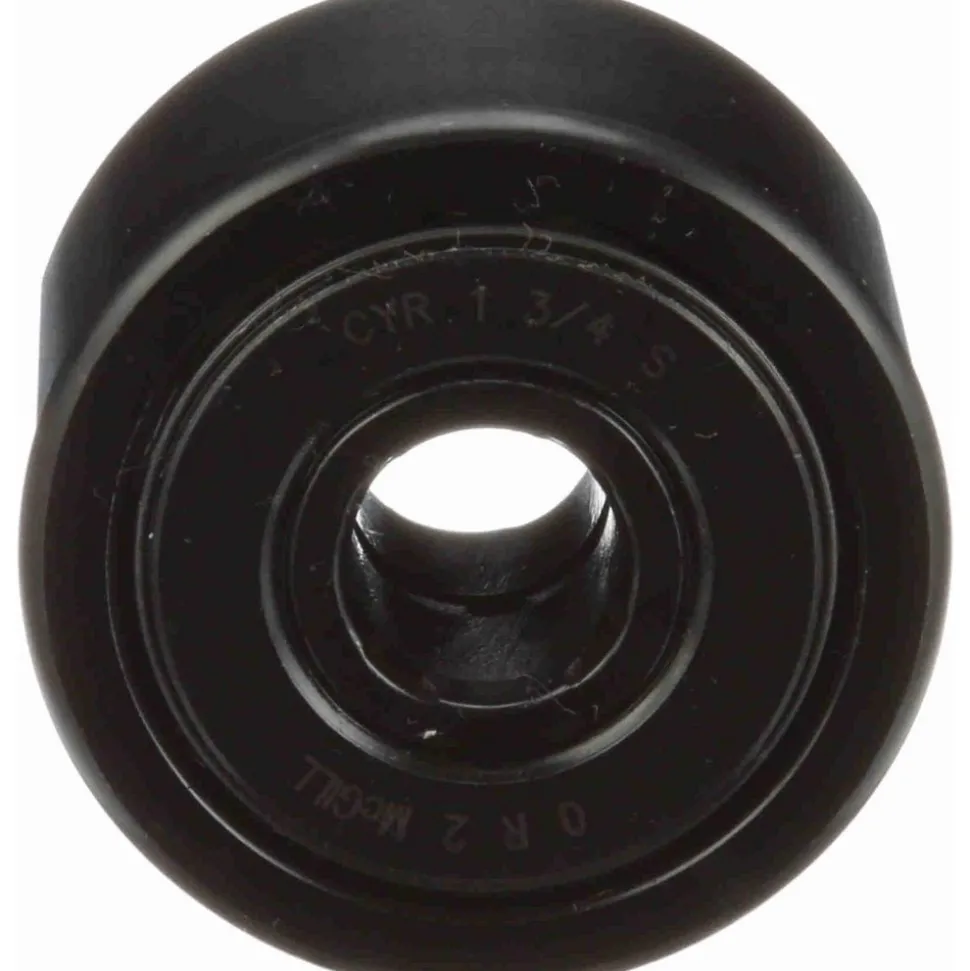 Cam Yoke Roller: Crowned, 0.5" Bore Dia, 1-3/4" Roller Dia, 1" Roller Width, Needle Roller Bearing