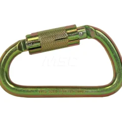 Carabiners: Gate Type: Auto Locking; Gate Width: 0.84; Inside Length: 4.7000; Narrow End Inside Width: 2.7