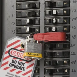Circuit Breaker Lockout Kit: 120 & 240V, 1 Padlock Max, 1.188" High, 5.125" Wide