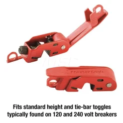 Circuit Breaker Lockout Kit: 120 & 240V, 1 Padlock Max, 1.188