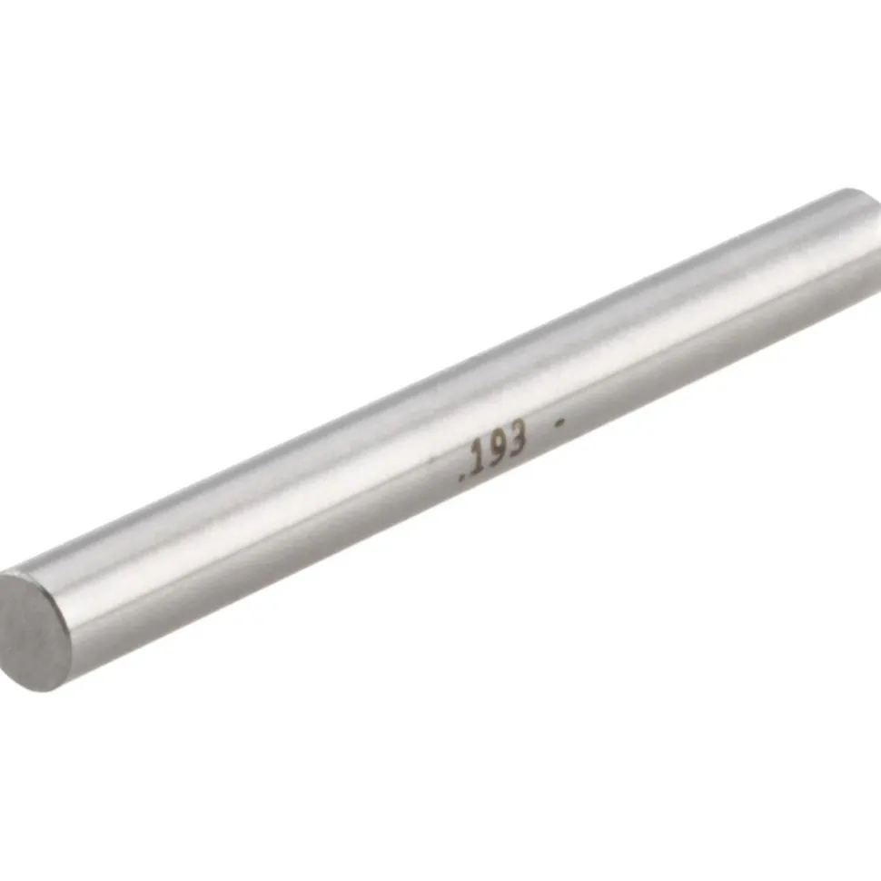 Class ZZ Minus Plug & Pin Gage: 0.1930" Dia, 2" OAL
