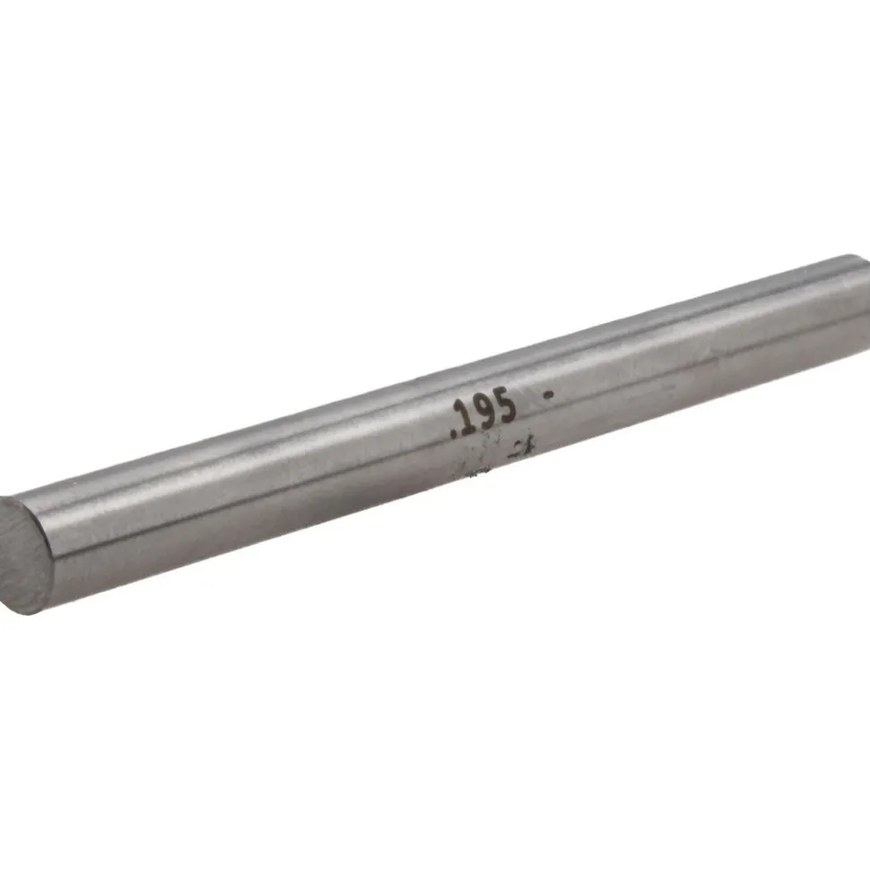 Class ZZ Minus Plug & Pin Gage: 0.1950" Dia, 2" OAL
