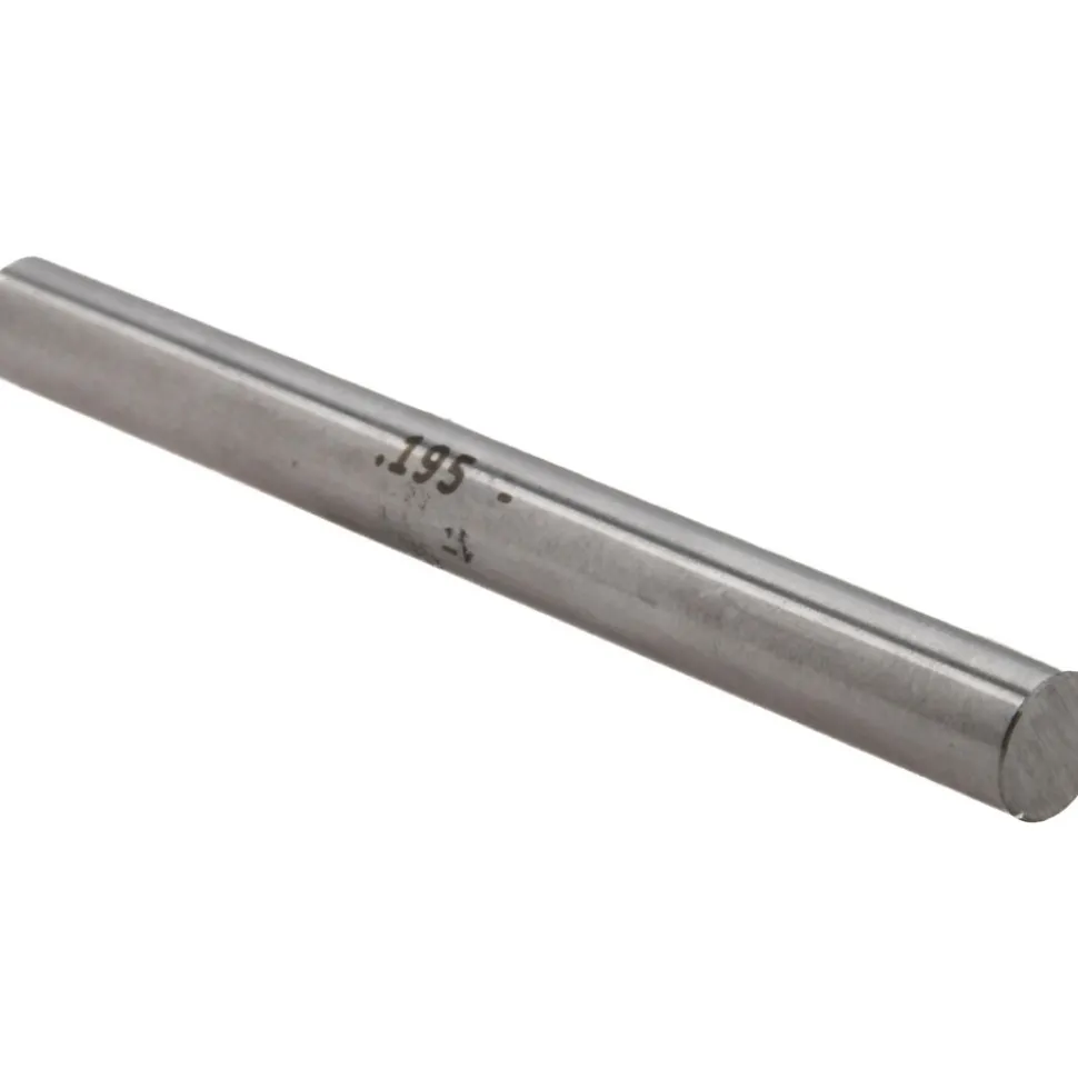 Class ZZ Minus Plug & Pin Gage: 0.1950" Dia, 2" OAL