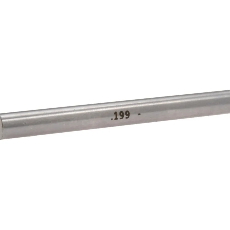 Class ZZ Minus Plug & Pin Gage: 0.1990" Dia, 2" OAL