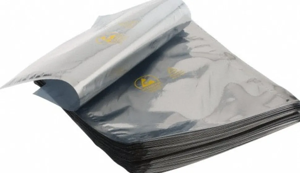 Clear Metalized Static Shield Bag: 3 mil Thick, 8" OAW