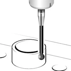 CMM Ball Stylus: 1.5 mm Ball Dia, 30 mm OAL, M2