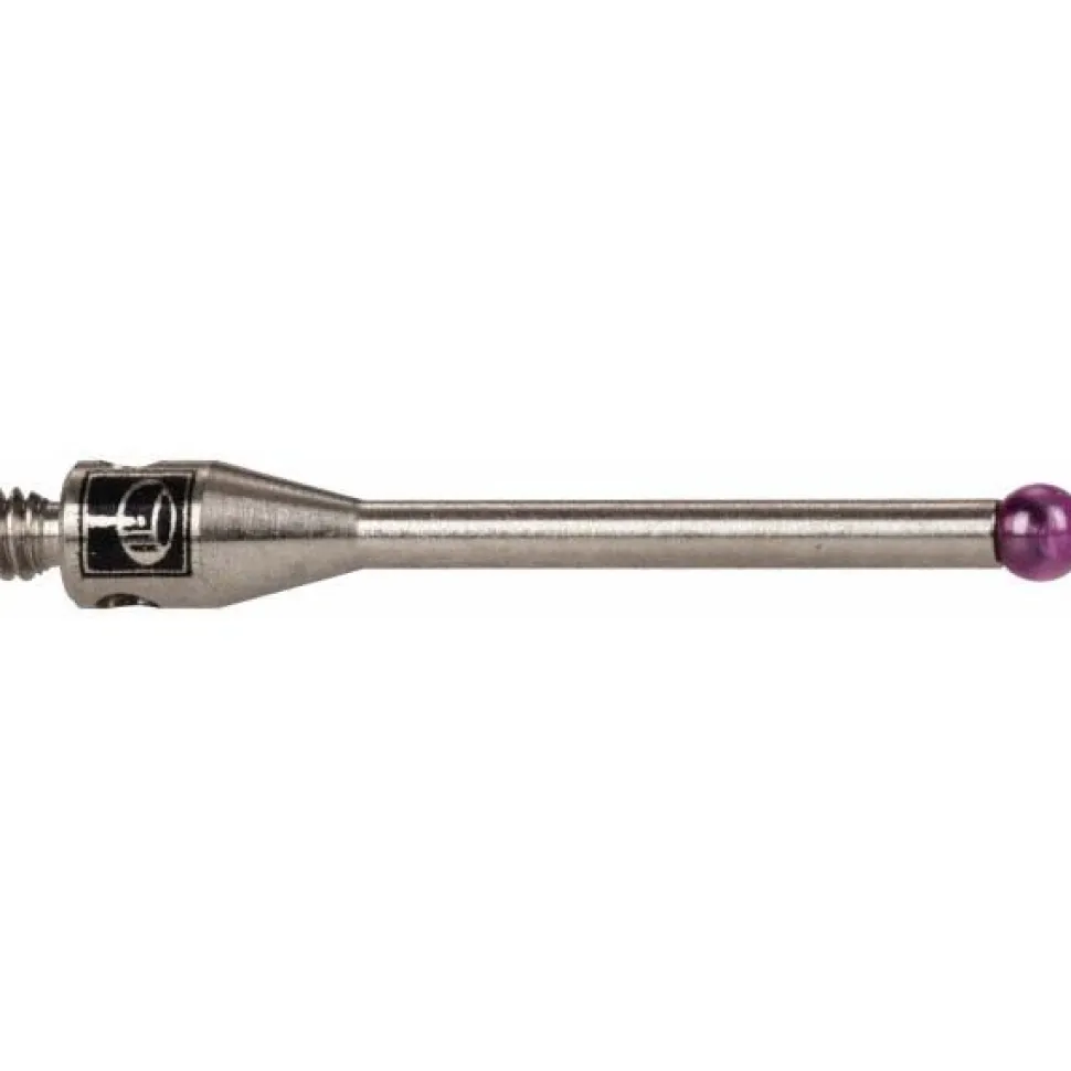 CMM Ball Stylus: 2 mm Ball Dia, 20 mm OAL, M2