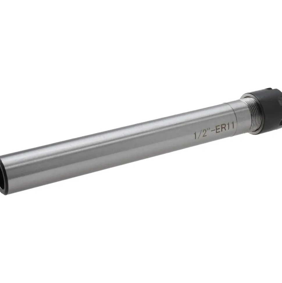 Collet Chuck: ER11 Collet, 1/2" Shank Dia, Straight Shank