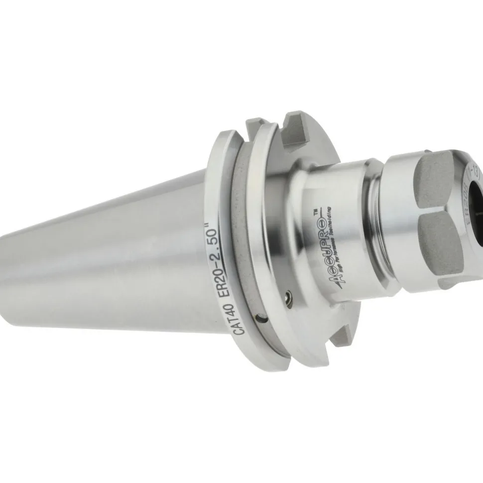 Collet Chuck: 0.0390 to 0.5110" Capacity, ER20 Collet, Taper Shank