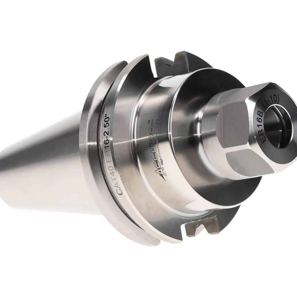 Collet Chuck: 0.0200 to 0.4330" Capacity, ER16 Collet, Taper Shank