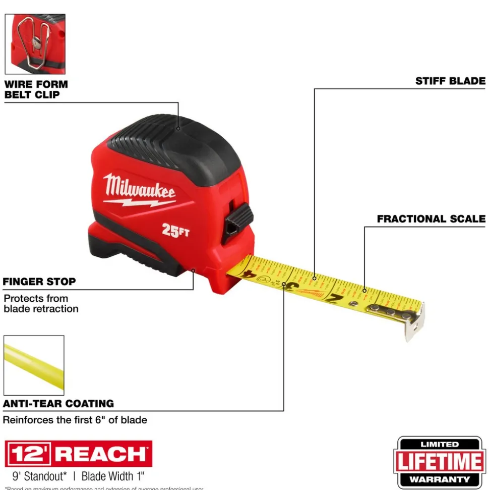 25' Compact Tape Measure