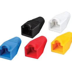Computer Cable & Data Network Accessories: Accessory Type: Strain Relief Boot; For Use With: CAT5e and CAT6 cable; Connection Type: RJ45