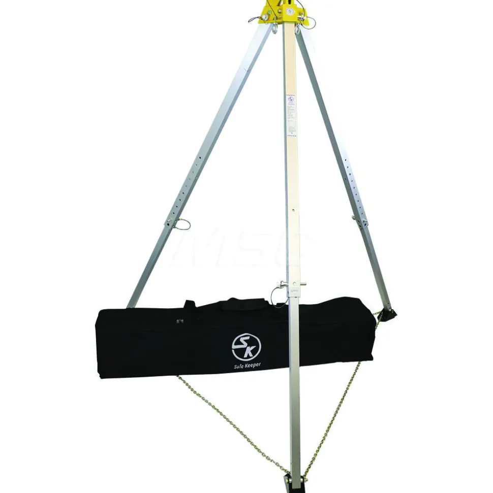Confined Space Entry & Retrieval Systems: System Type: Confined Space Entry System; Base Type: Tripod; Installation Type: Portable; Winch Power Type: Manual