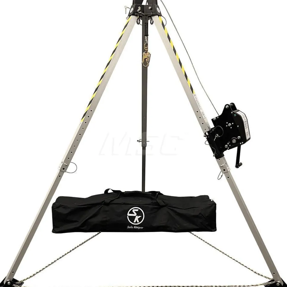 Confined Space Entry & Retrieval Systems: System Type: Confined Space Entry System; Base Type: Tripod; Installation Type: Portable; Winch Power Type: Manual