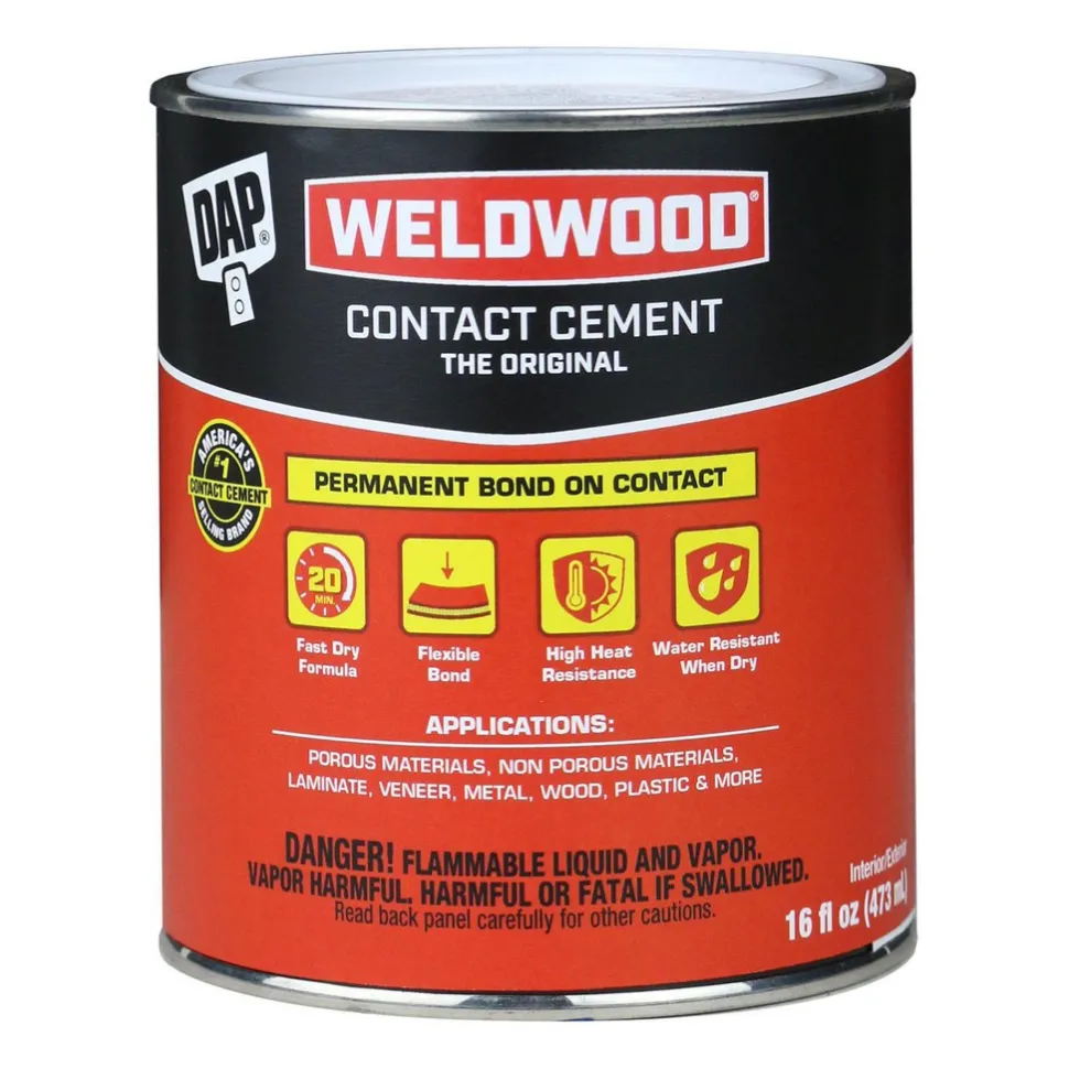Contact Adhesive Glue: 16 oz Can, Tan