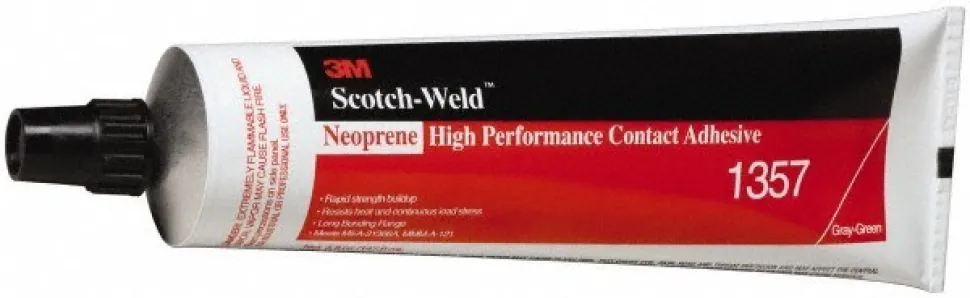 Contact Adhesive Glue: 5 oz Tube, Gray