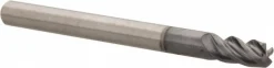 Corner Chamfer End Mill: 1/8" Dia, 1/4" LOC, 4 Flute, 0.0150" Chamfer Width, Solid Carbide