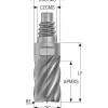 Corner Radius & Corner Chamfer End Mill Heads; Mill Dia (Inch): 3/4; Mill Dia (Decimal Inch): 0.7500; Length of Cut (Inch): 1-1/8; Connection Type: E20; Overall Length (Decimal Inch): 2.2913; Centercutting: Yes; Corner Radius (Decimal Inch): 0.0300; Minimum Helix Angle: 38