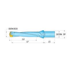 Corner Radius & Corner Chamfer End Mill Heads: Mill Diameter (mm): 10.40; Chamfer Width (mm): 5.20
