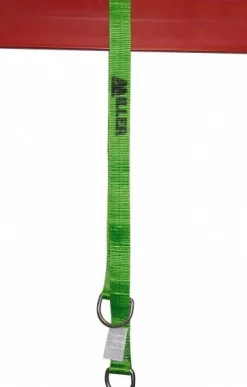 Crossarm Anchor Strap: Polyester, 6' OAL, 4-1/8" Wide, 2" Ring Dia