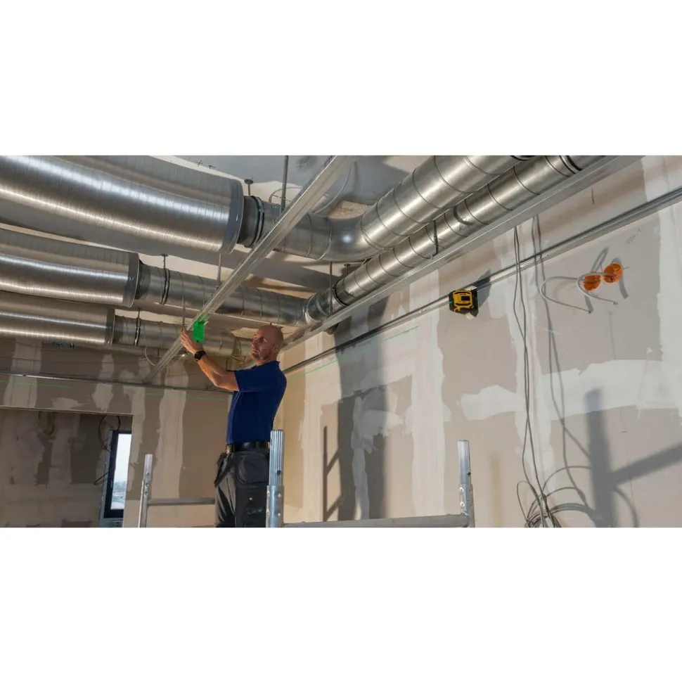 Cross Line & Plumb Points Level: 4 Beams, Class II, Green Beam