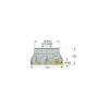 2-1/2" Cut Dia, 1" Arbor Hole Dia, 0.56" Max Depth, Indexable Square-Shoulder Face Mill