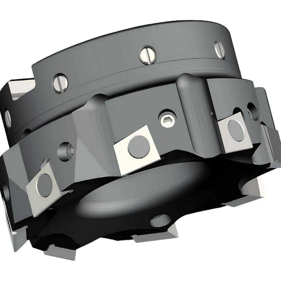 2-1/2" Cut Dia, 3/4" Arbor Hole Dia, 0.394" Max Depth, Indexable Square-Shoulder Face Mill