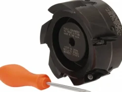 4" Cut Dia, 1-1/2" Arbor Hole Dia, 18.03mm Max Depth, Indexable Square-Shoulder Face Mill