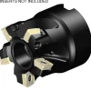 1-1/2" Cut Dia, 3/4" Arbor Hole Dia, 5.5mm Max Depth, Indexable Square-Shoulder Face Mill
