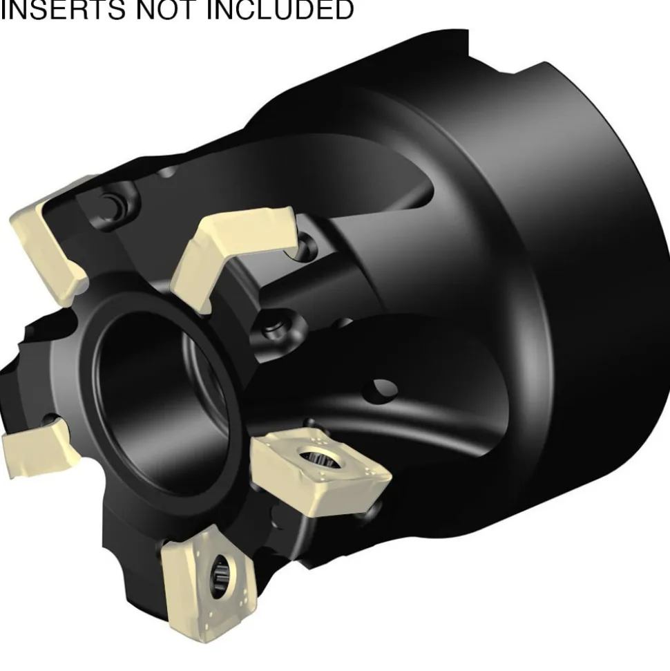 1-1/2" Cut Dia, 3/4" Arbor Hole Dia, 5.5mm Max Depth, Indexable Square-Shoulder Face Mill